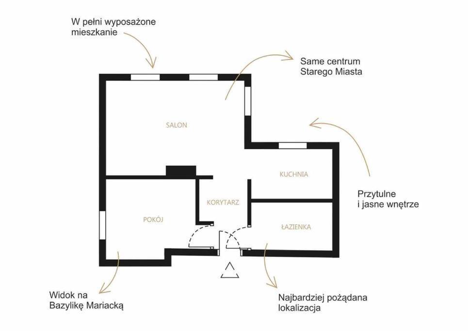 Urokliwy Apartament Gdansk Apartment Luaran gambar